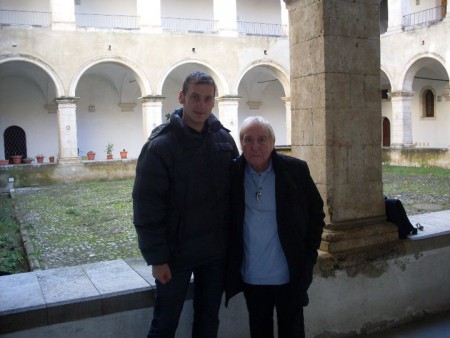 Con il mio maestro di pianoforte Aldo Ciccolini/with my piano teacher Aldo Ciccolini